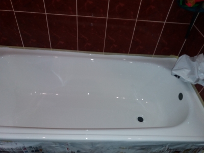 Реставрация  стальной  ванны в Буче